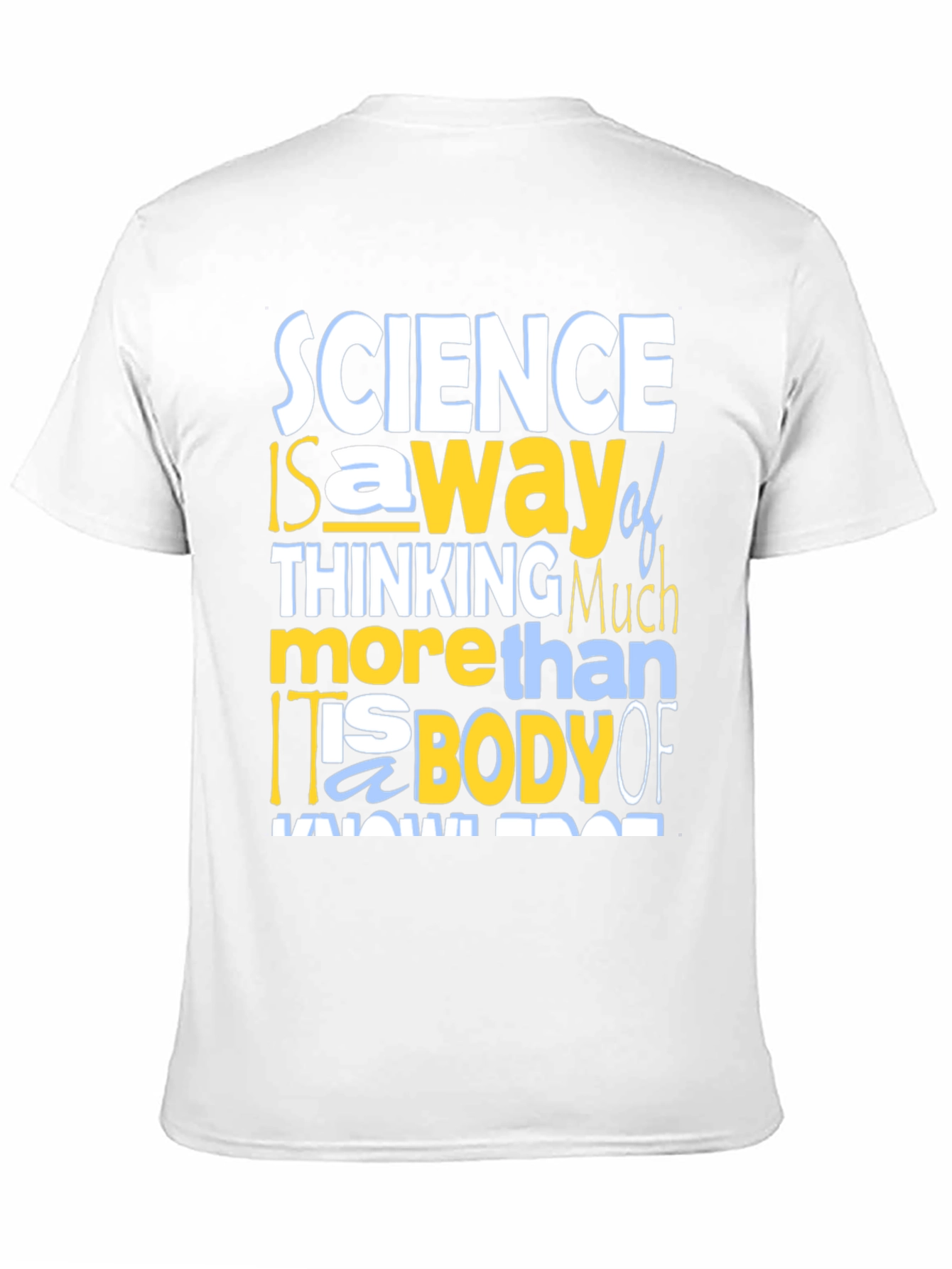 Science Thinking T-Shirt - Mens Crew Neck Tee