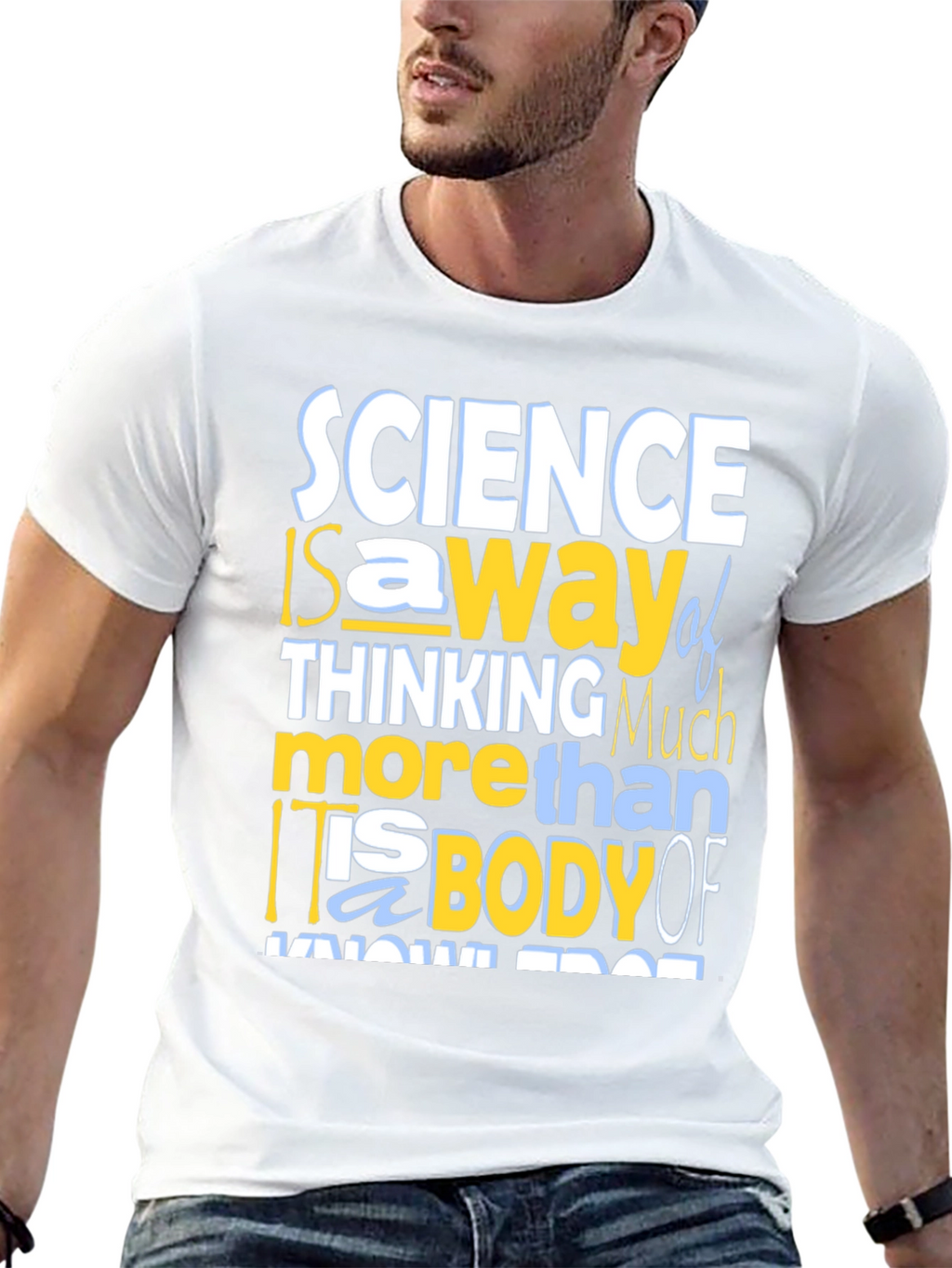 Science Thinking T-Shirt - Mens Crew Neck Tee