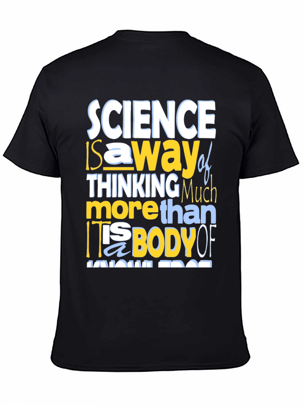 Science Thinking T-Shirt - Mens Crew Neck Tee