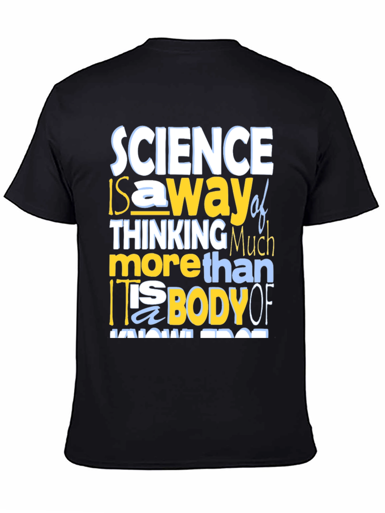 Science Thinking T-Shirt - Mens Crew Neck Tee