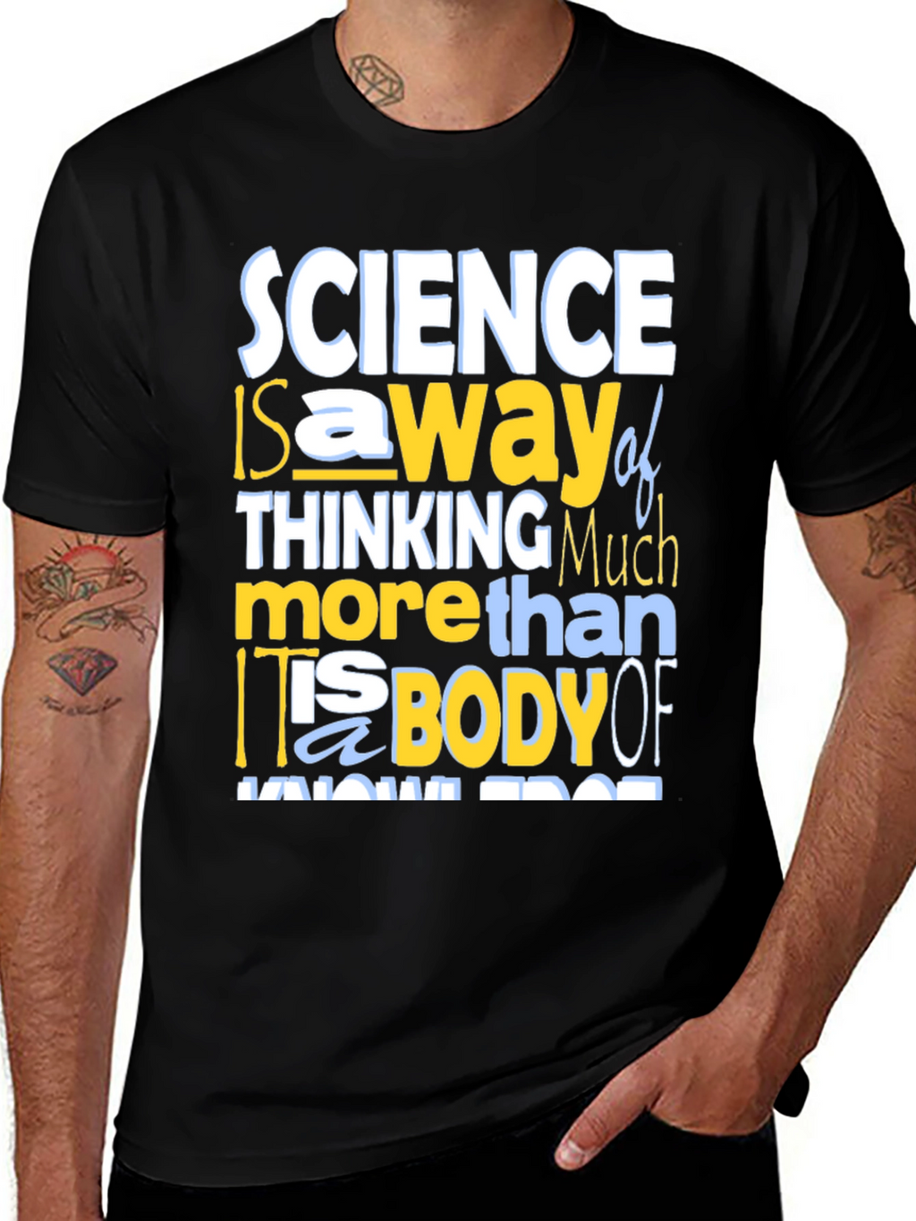Science Thinking T-Shirt - Mens Crew Neck Tee