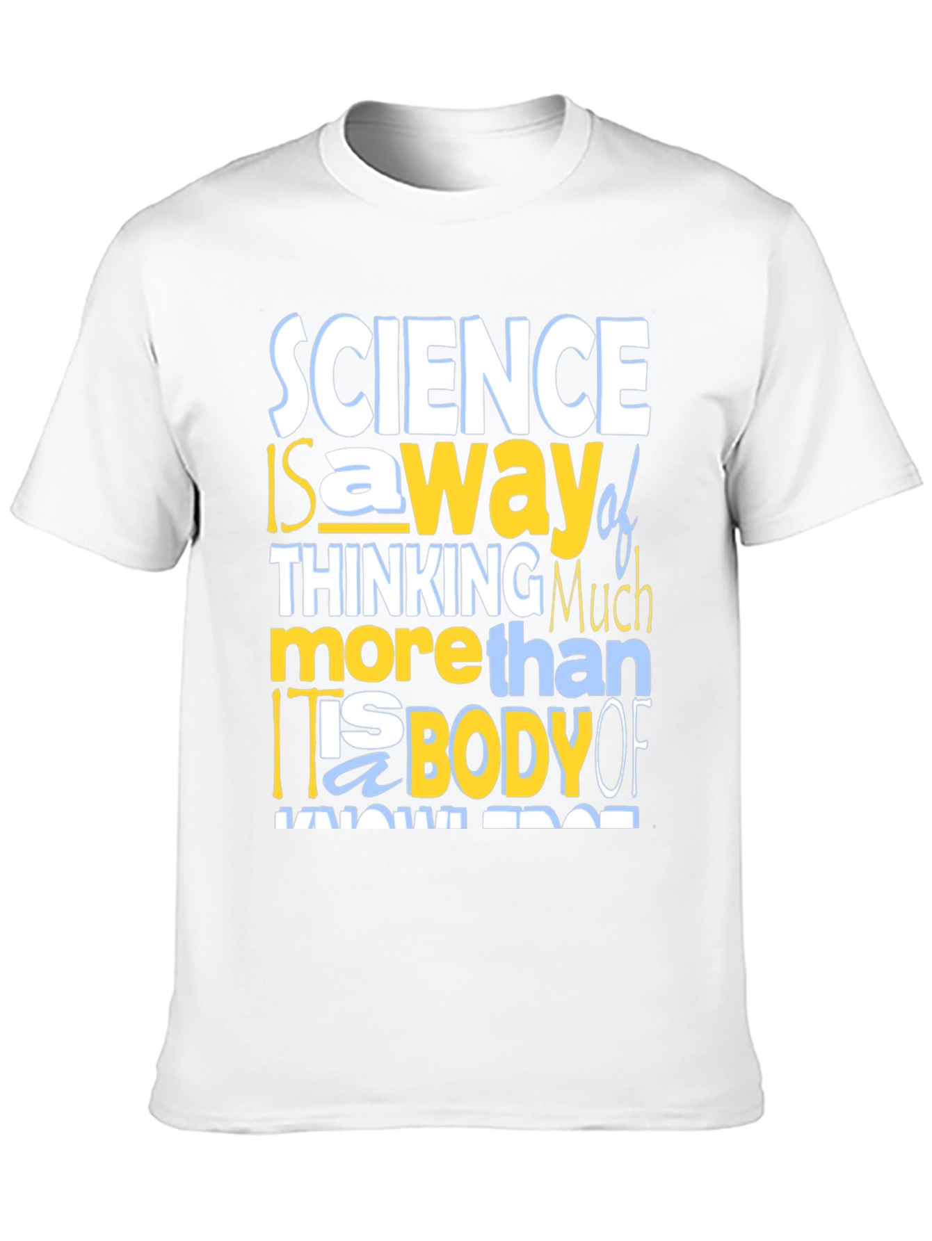 Science Thinking T-Shirt - Mens Crew Neck Tee