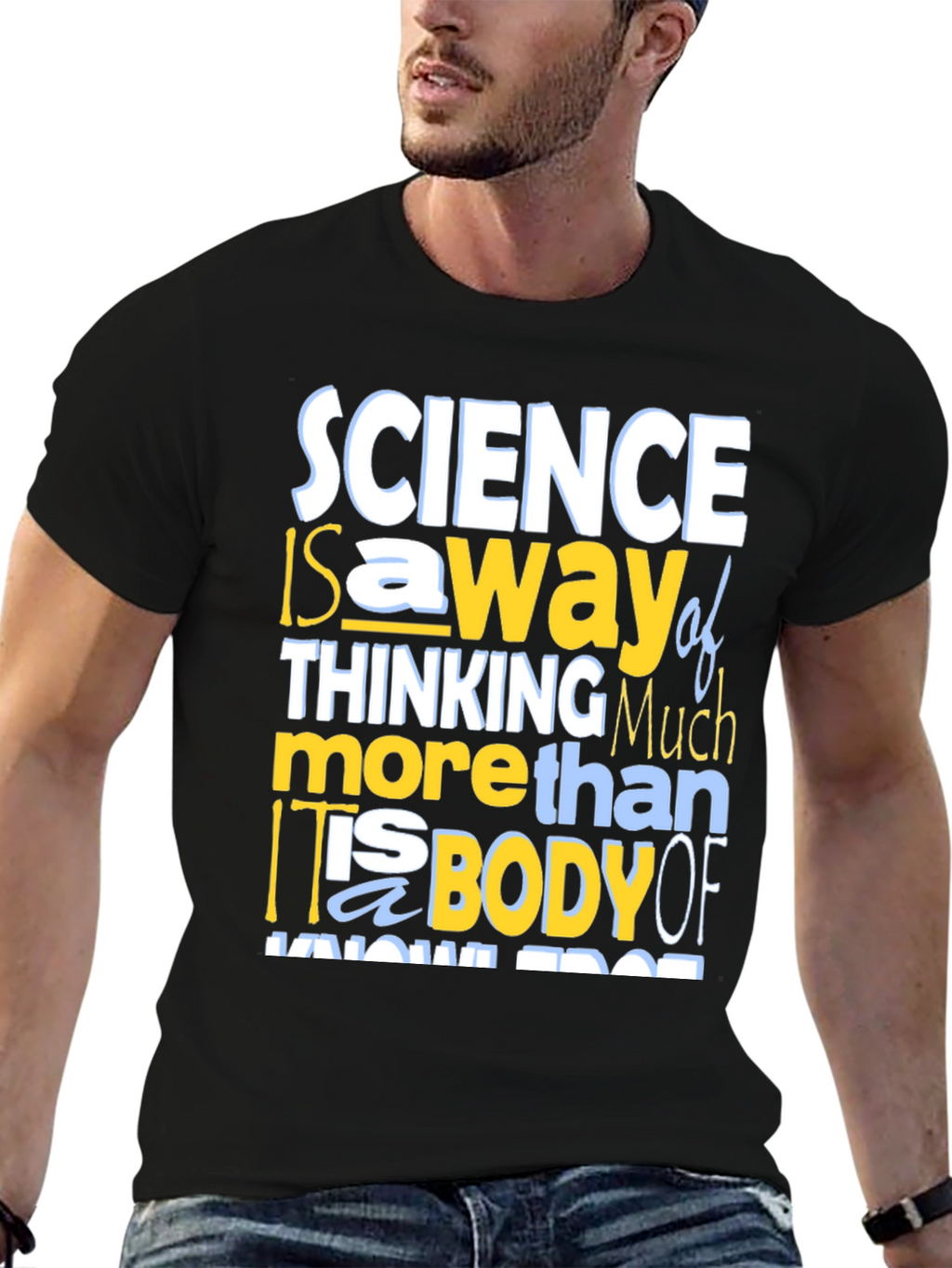Science Thinking T-Shirt - Mens Crew Neck Tee
