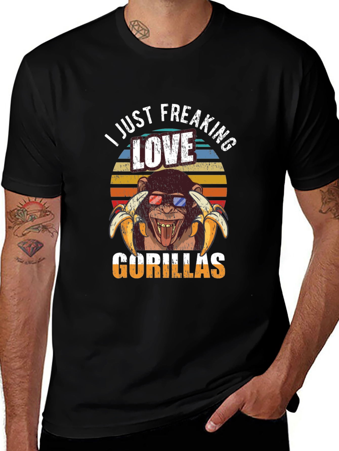 I Just Freaking Love Gorillas Graphic T-Shirt