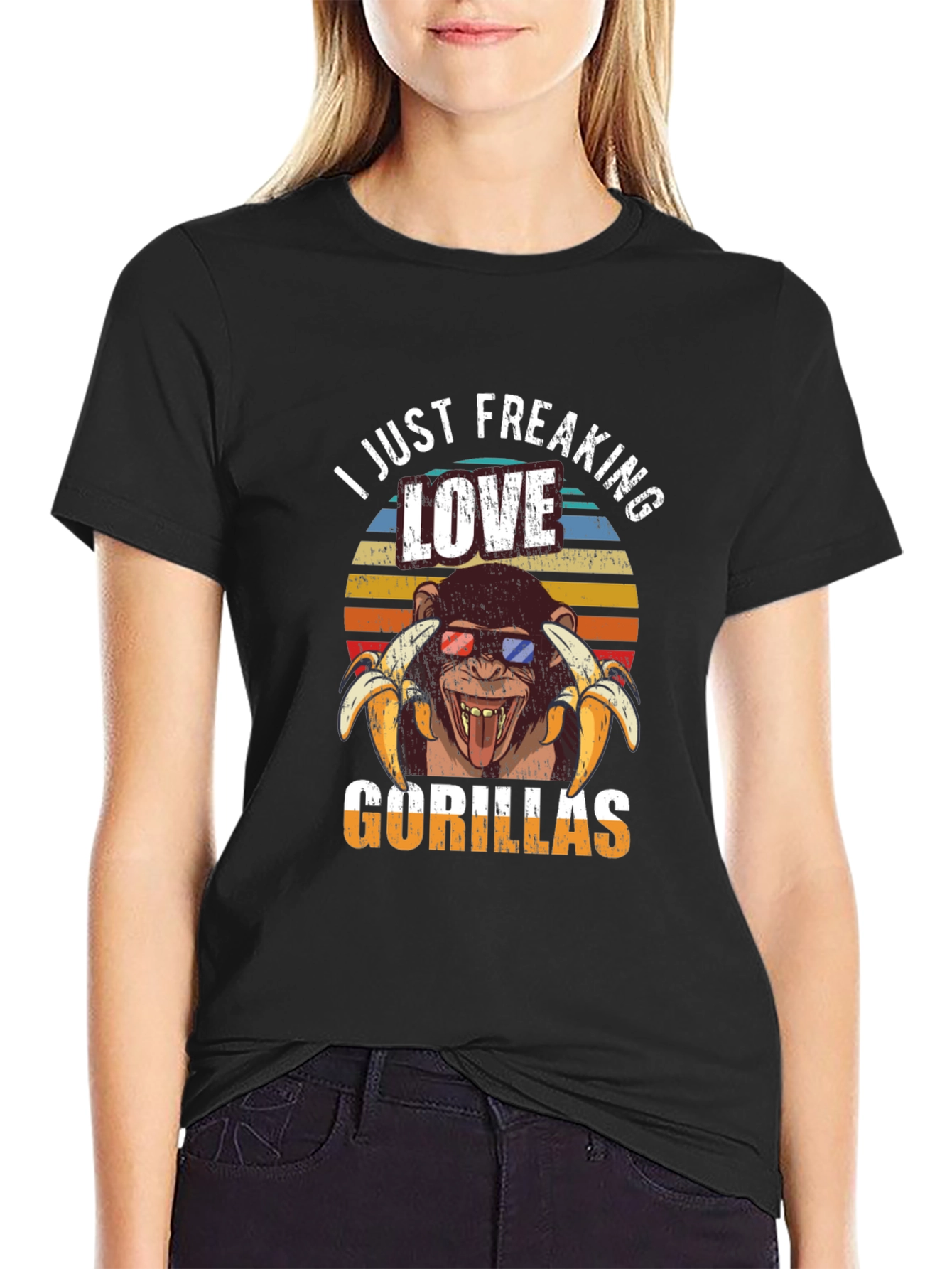 I Just Freaking Love Gorillas Graphic T-Shirt