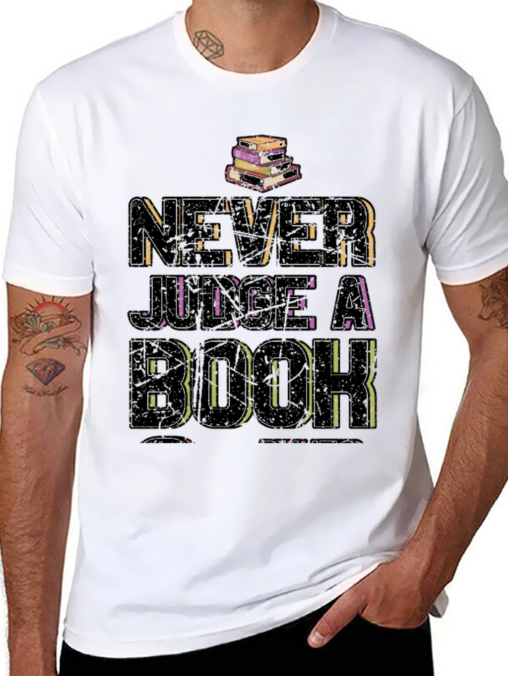 Never Judge a Book T-Shirt - Reading Tee