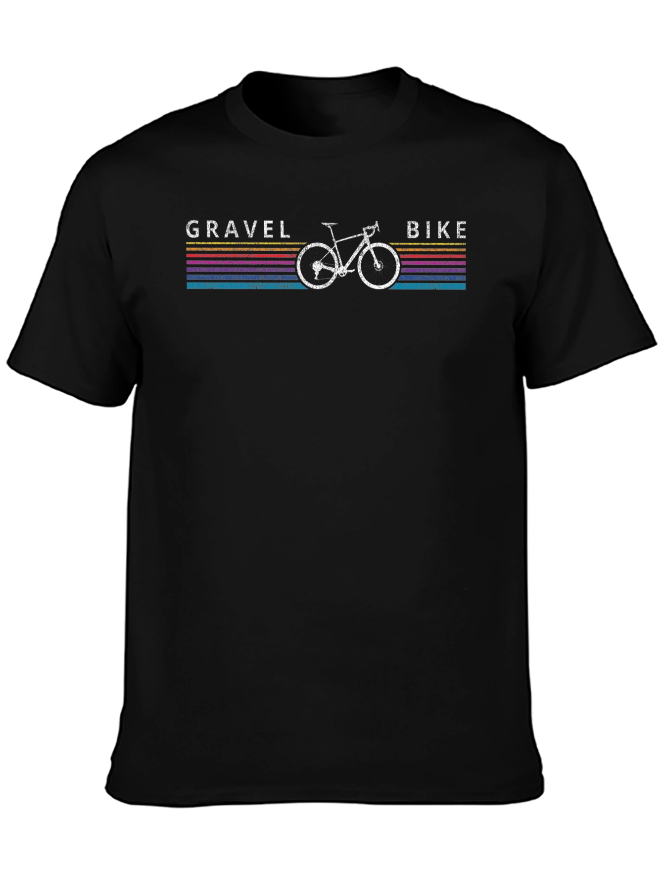 Gravel Bike Retro T-Shirt - Cycling Adventure Tee