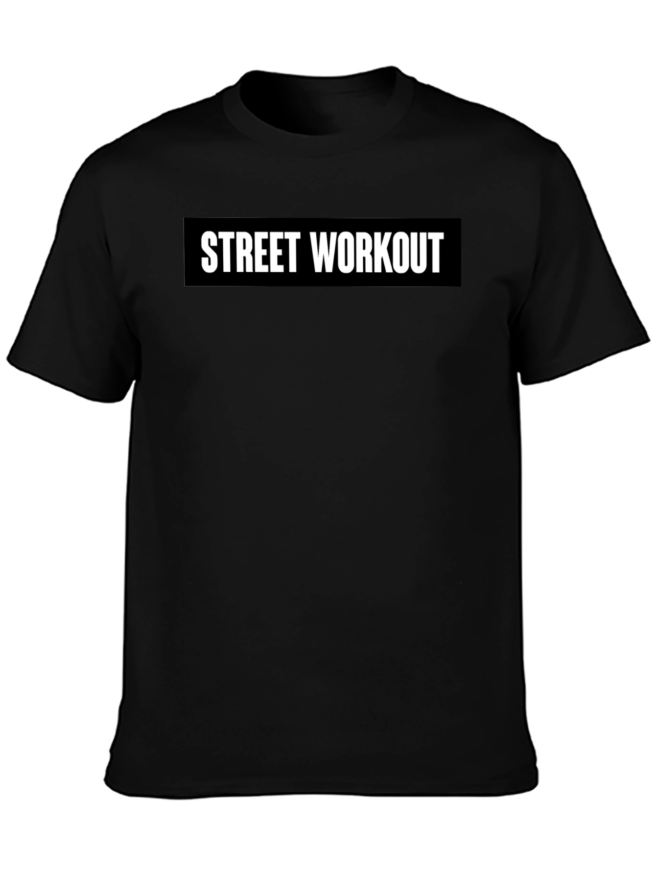 Street Workout Black T-Shirt - Urban Fitness Apparel
