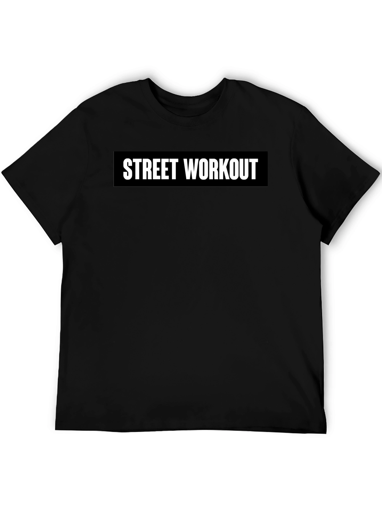 Street Workout Black T-Shirt - Urban Fitness Apparel