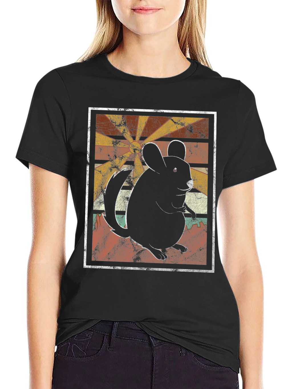 Retro Chinchilla T-Shirt - Unique Graphic Tee