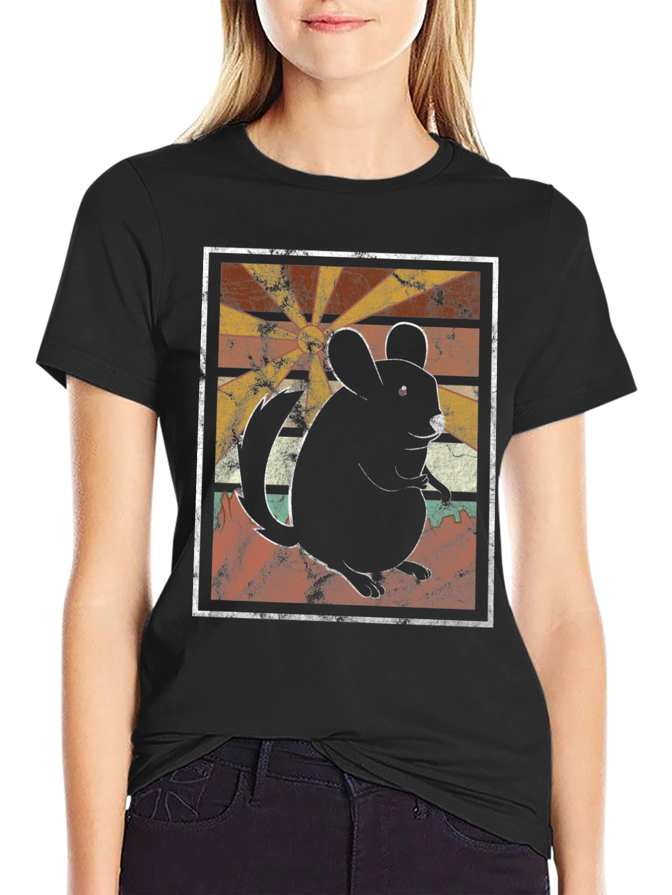 Retro Chinchilla T-Shirt - Unique Graphic Tee