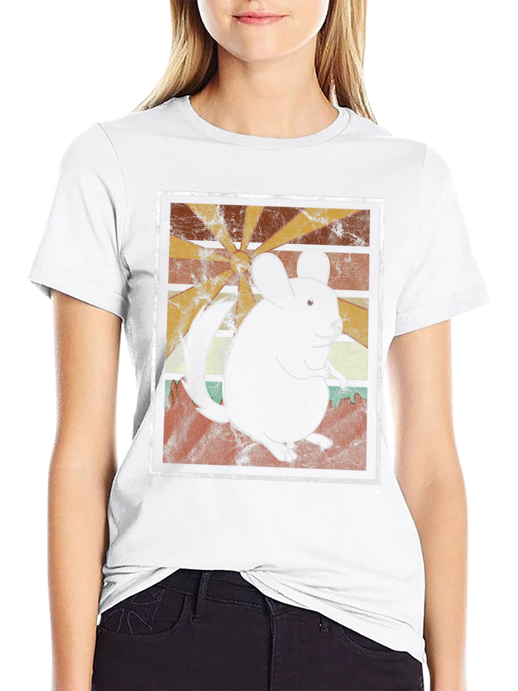 Retro Chinchilla T-Shirt - Unique Graphic Tee