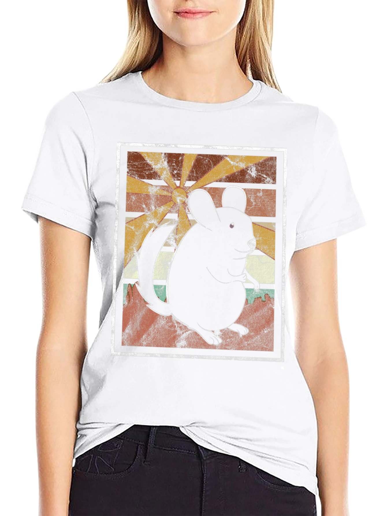 Retro Chinchilla T-Shirt - Unique Graphic Tee