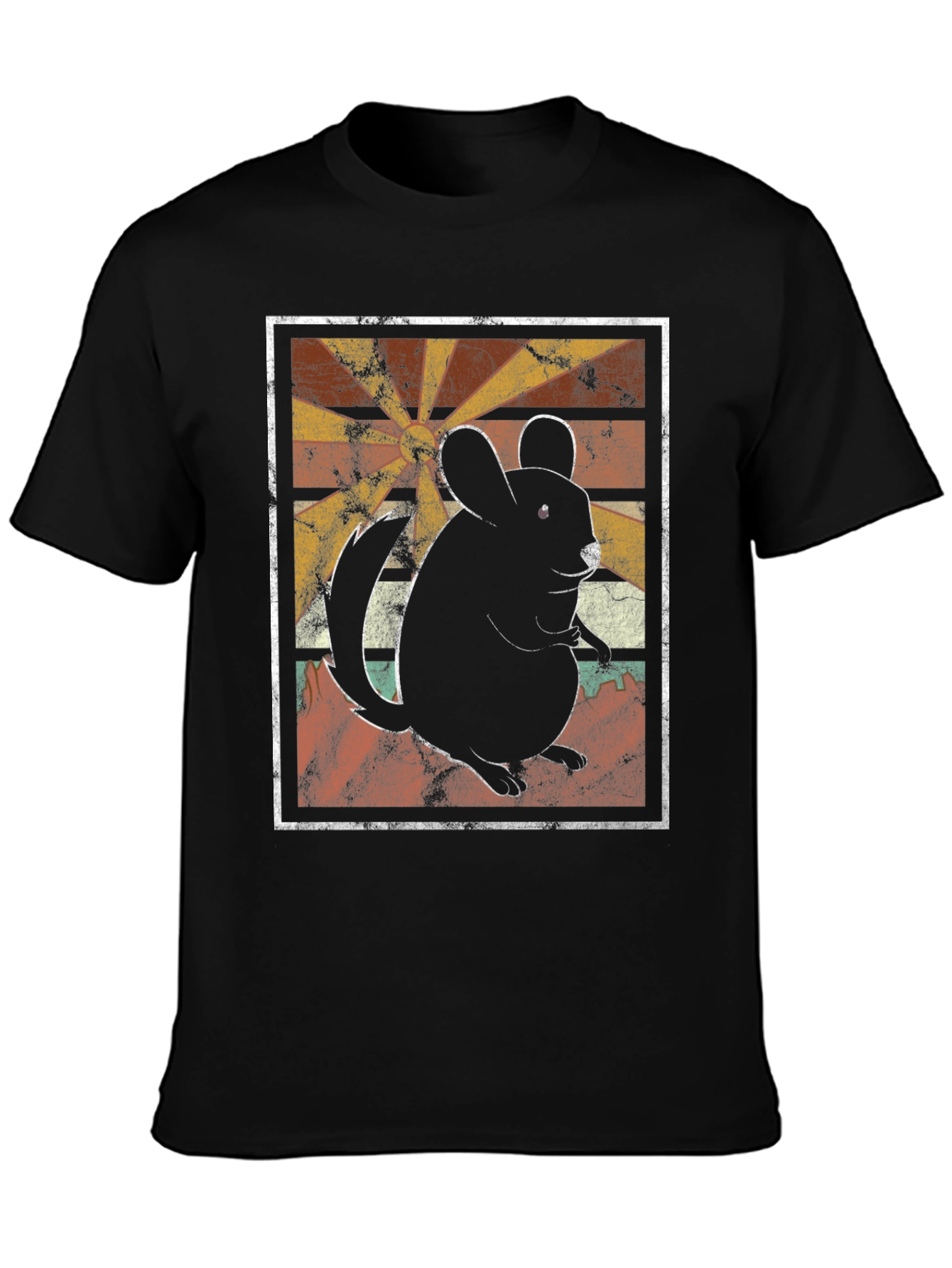 Retro Chinchilla T-Shirt - Unique Graphic Tee