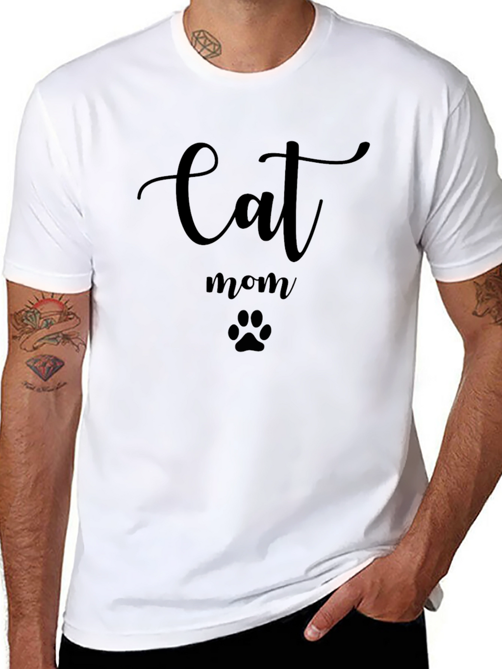 Cat Mom Graphic Tee - Stylish & Comfortable