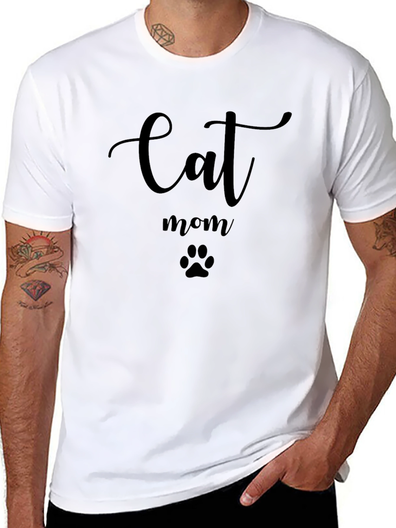 Cat Mom Graphic Tee - Stylish & Comfortable