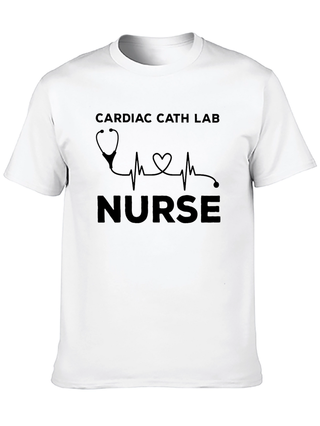 Cardiac Cath Lab Nurse Black T-Shirt