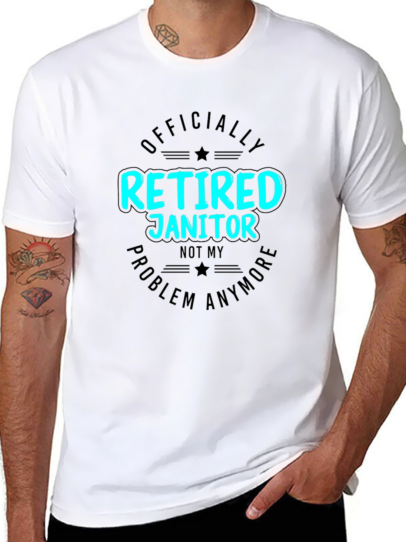 Retired Janitor T-Shirt Funny Retirement Gift