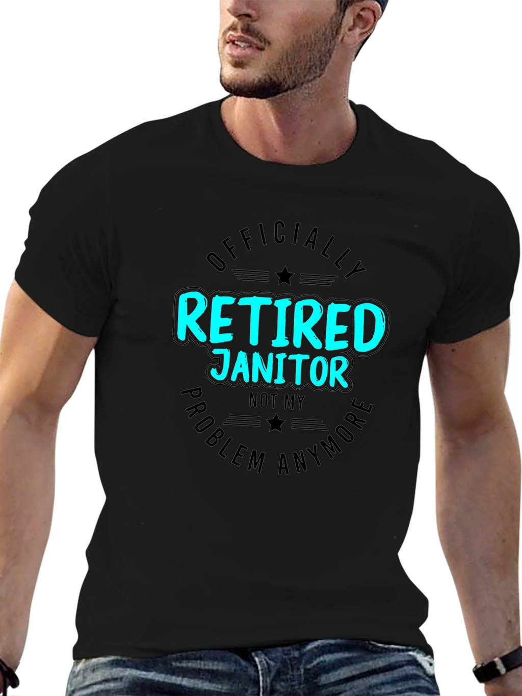 Retired Janitor T-Shirt Funny Retirement Gift