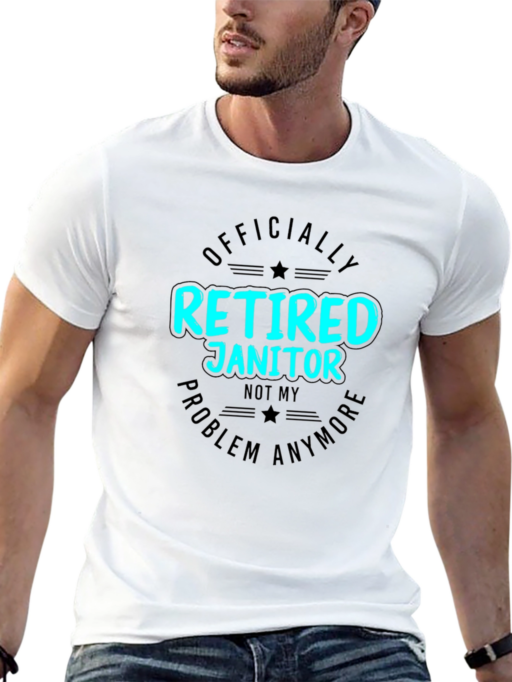Retired Janitor T-Shirt Funny Retirement Gift
