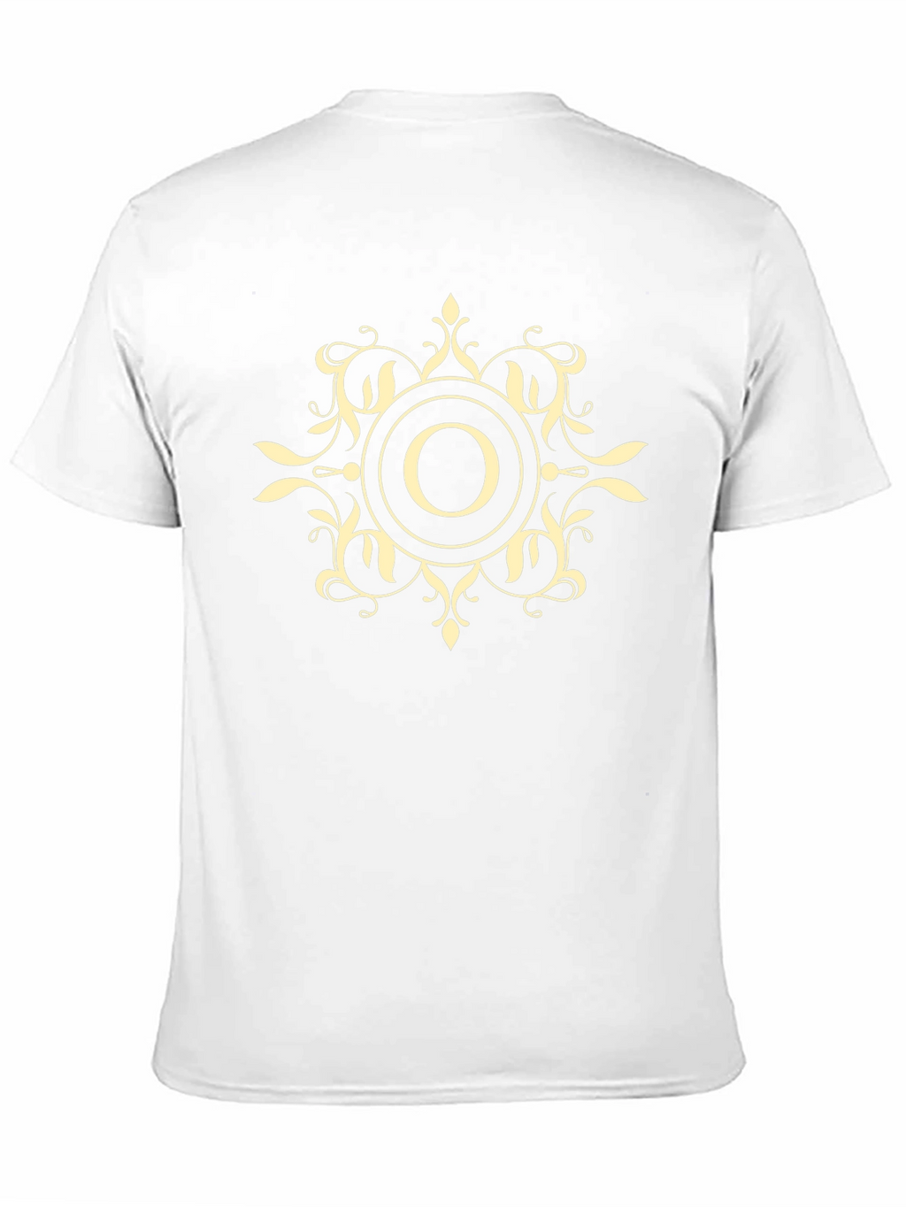 Ornate Initial O Black T-Shirt