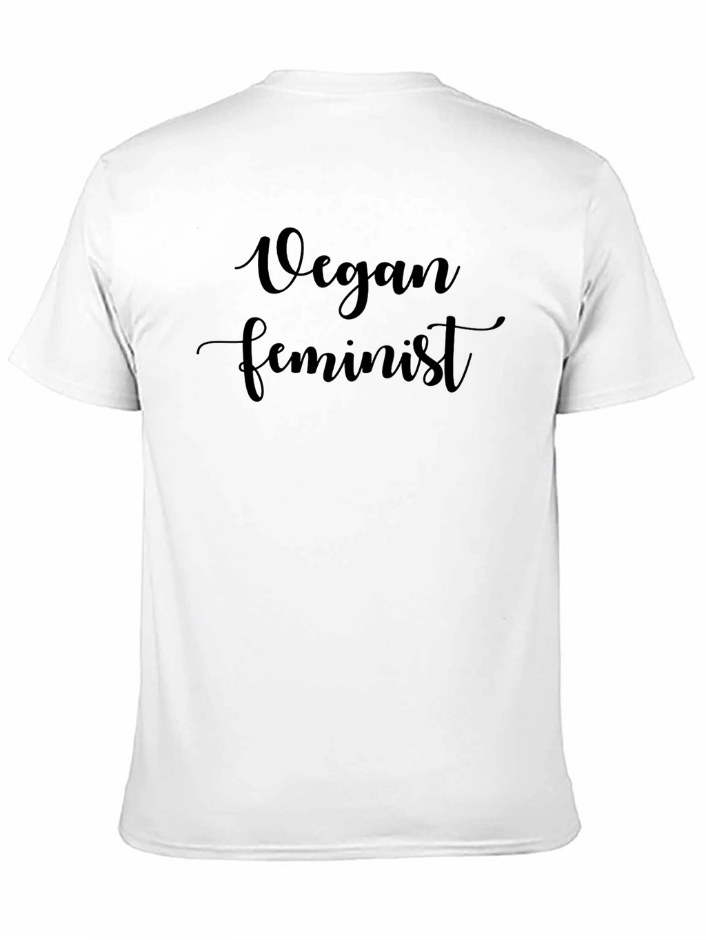 Vegan Feminist Black T-Shirt