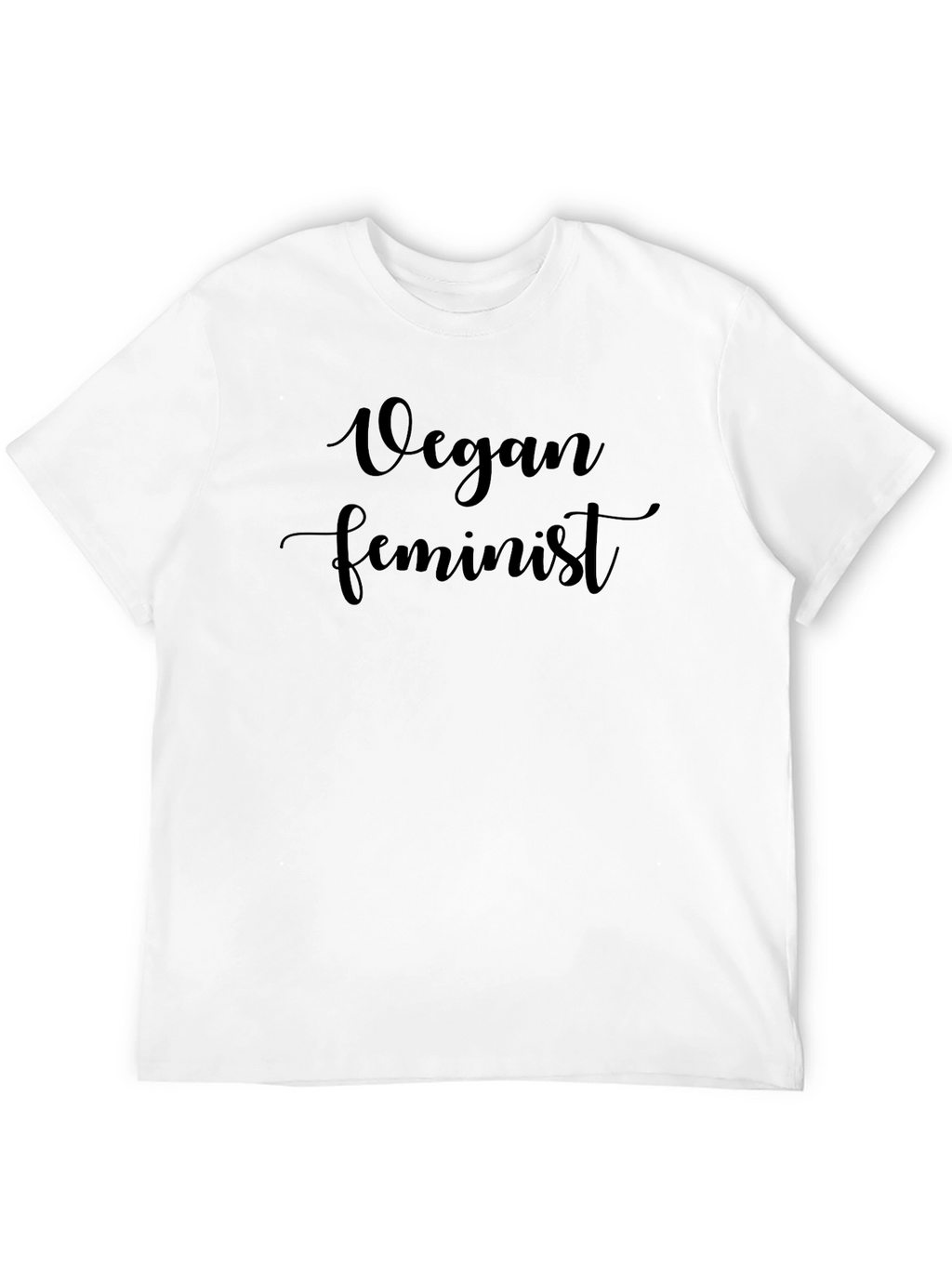 Vegan Feminist Black T-Shirt