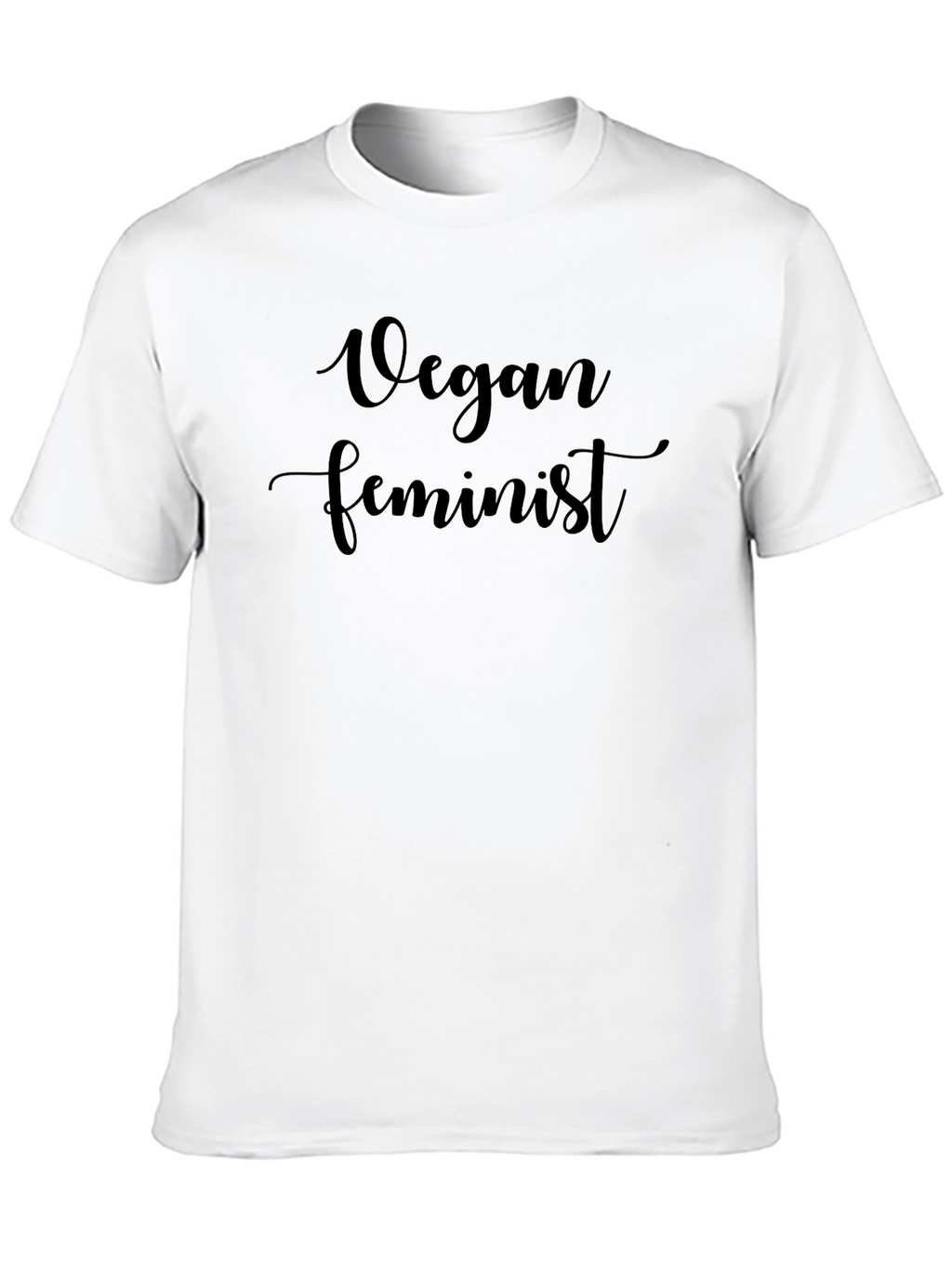Vegan Feminist Black T-Shirt
