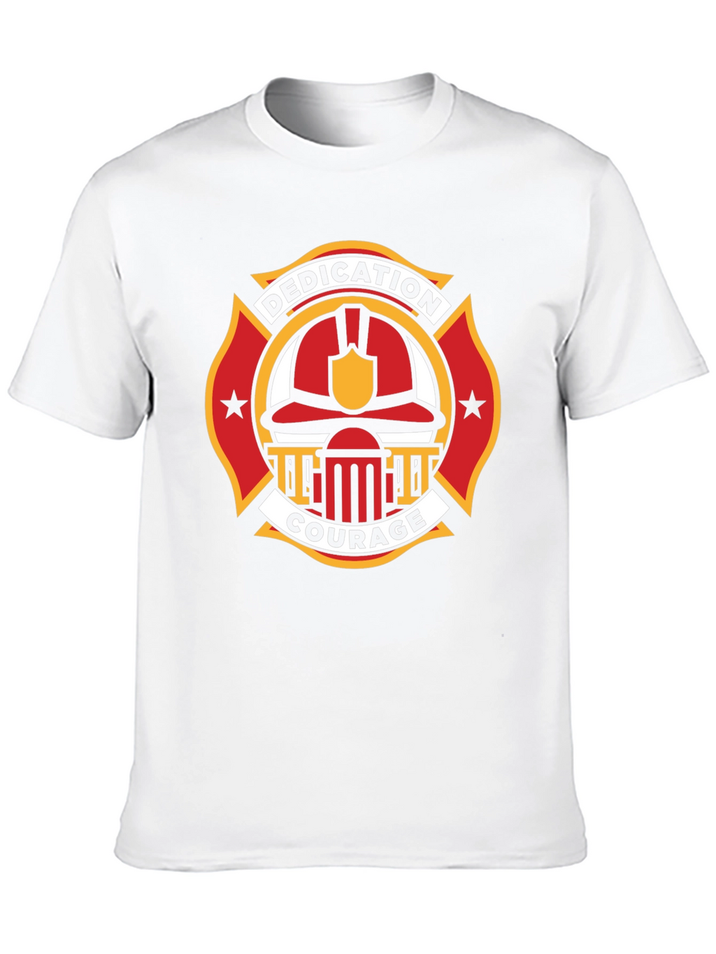 Firefighter Dedication Courage Graphic T-Shirt
