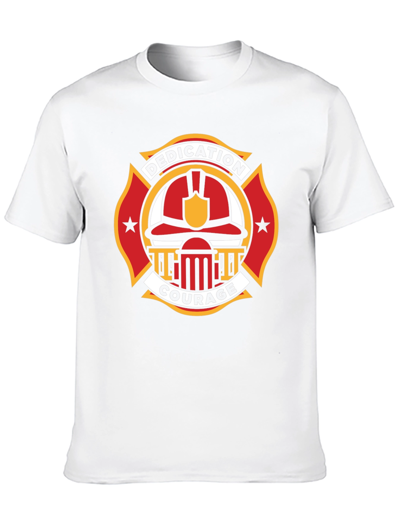 Firefighter Dedication Courage Graphic T-Shirt