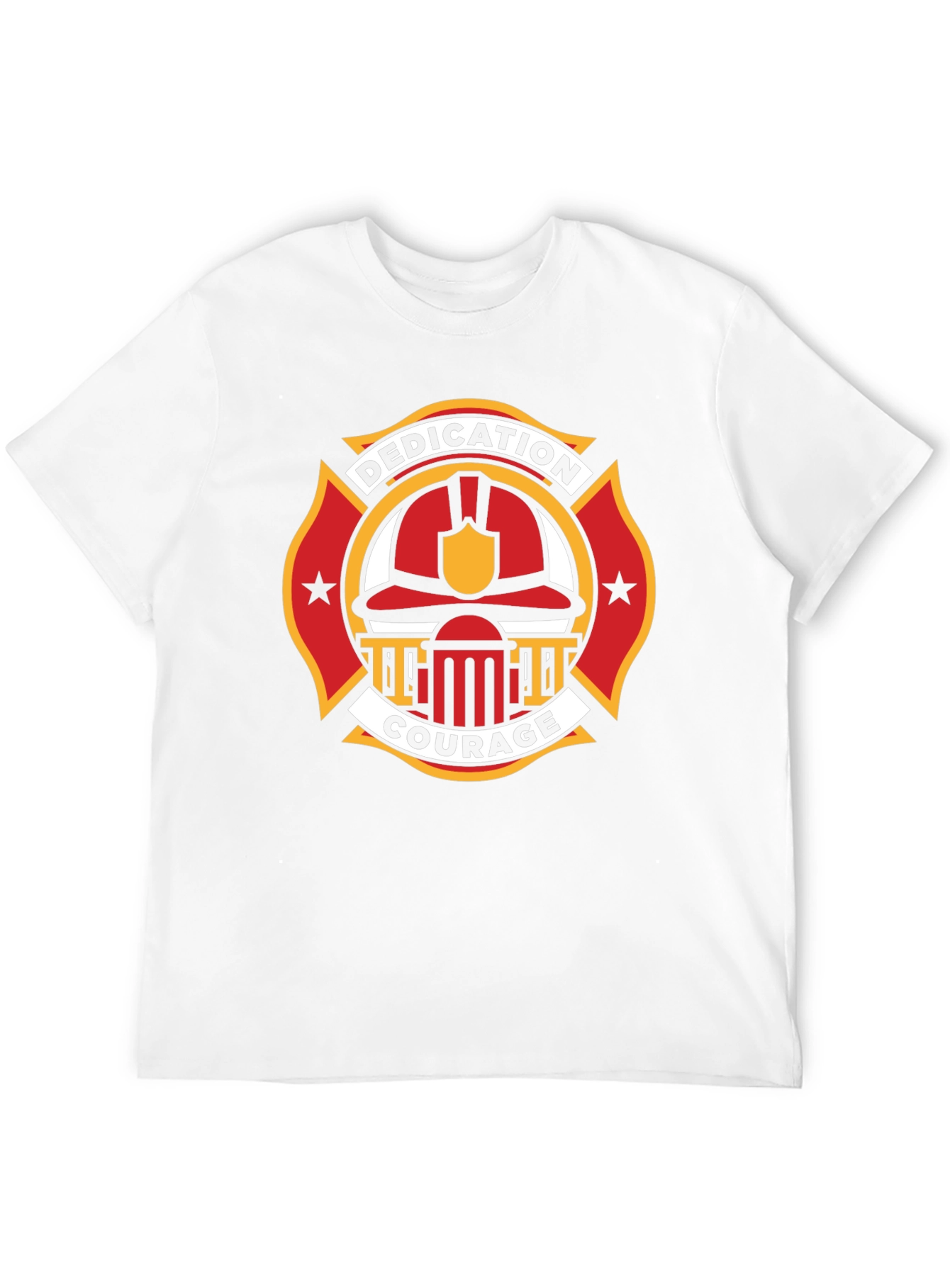 Firefighter Dedication Courage Graphic T-Shirt