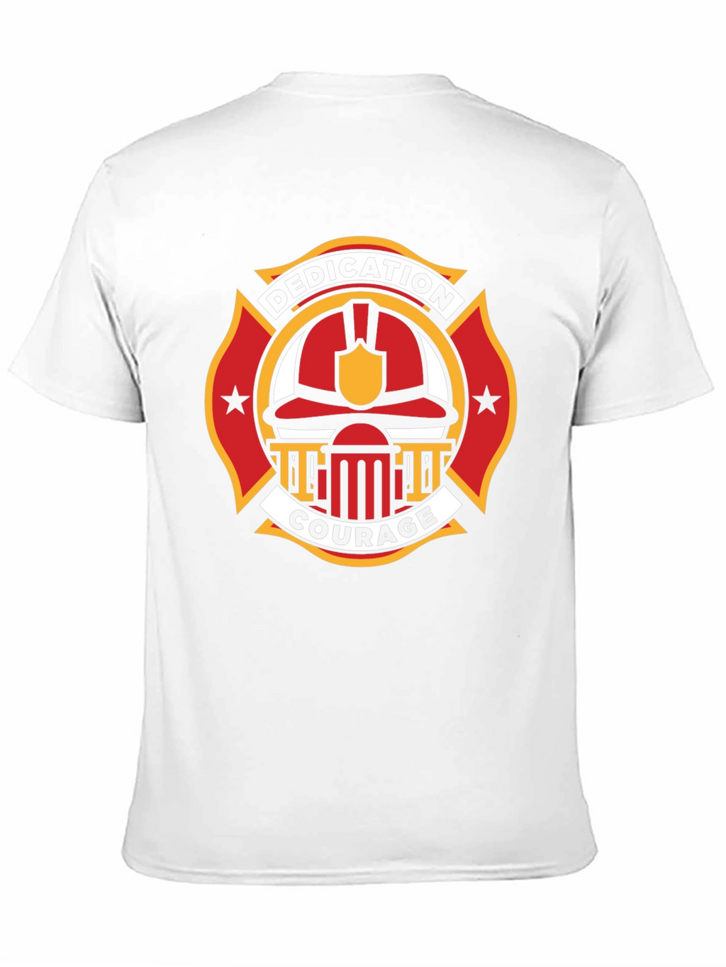 Firefighter Dedication Courage Graphic T-Shirt