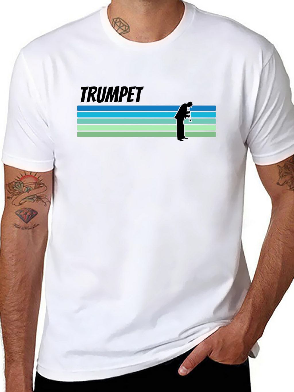 Trumpet Retro Band T-Shirt