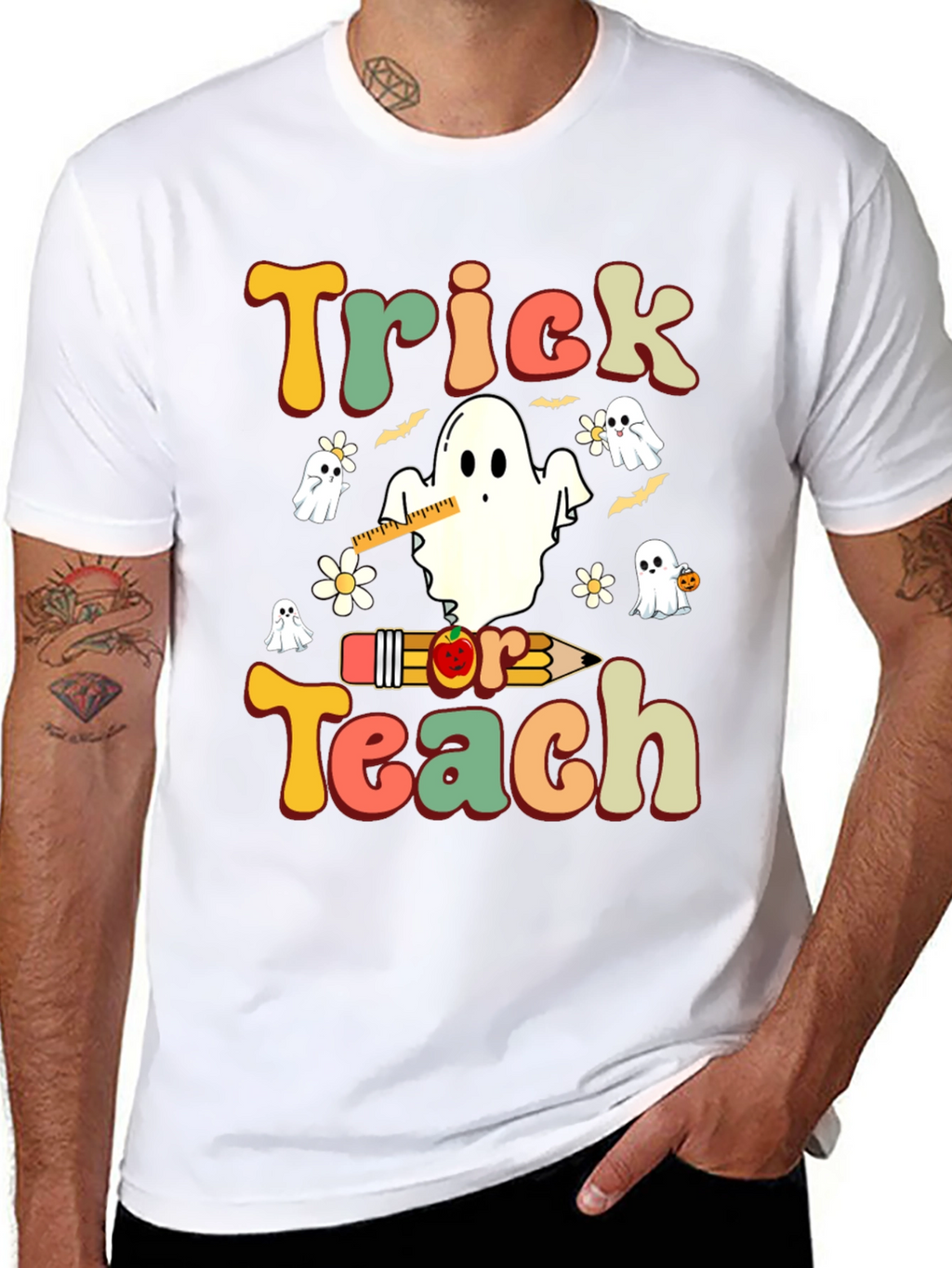 Trick or Teach Halloween Teacher T-Shirt