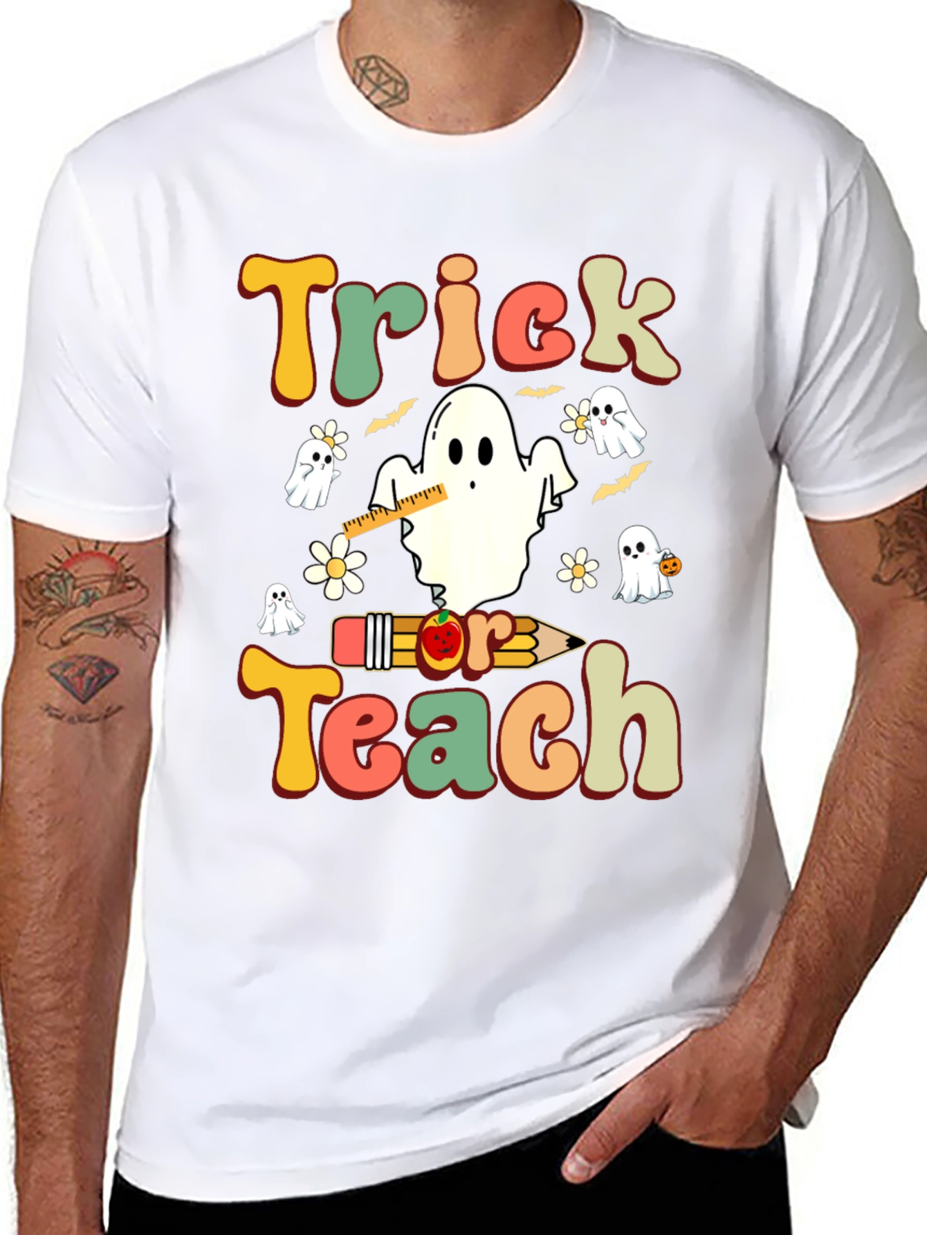 Trick or Teach Halloween Teacher T-Shirt