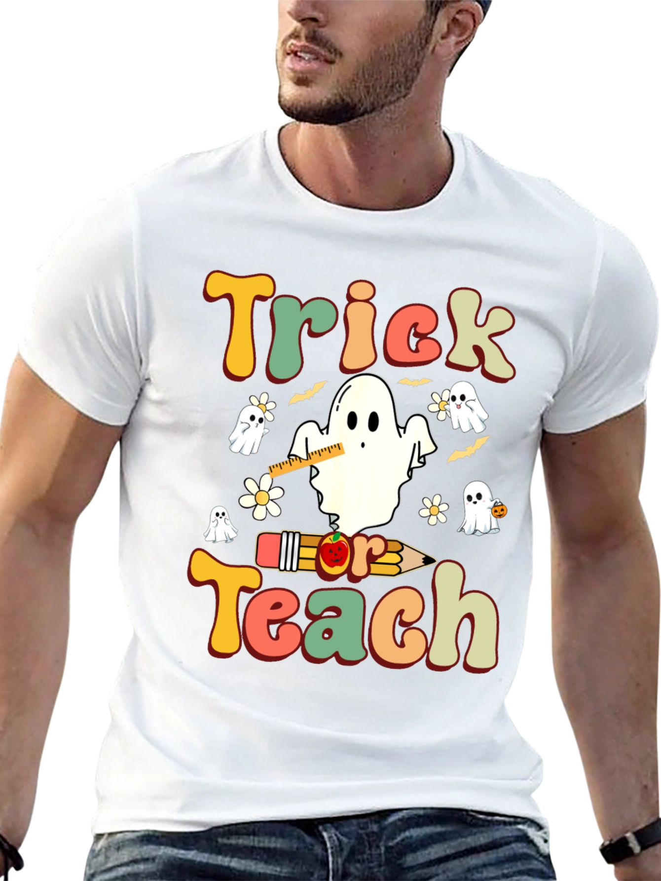 Trick or Teach Halloween Teacher T-Shirt