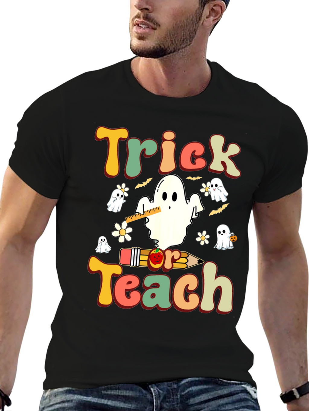 Trick or Teach Halloween Teacher T-Shirt