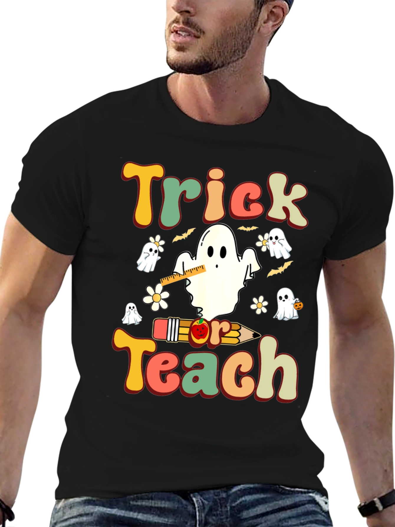 Trick or Teach Halloween Teacher T-Shirt