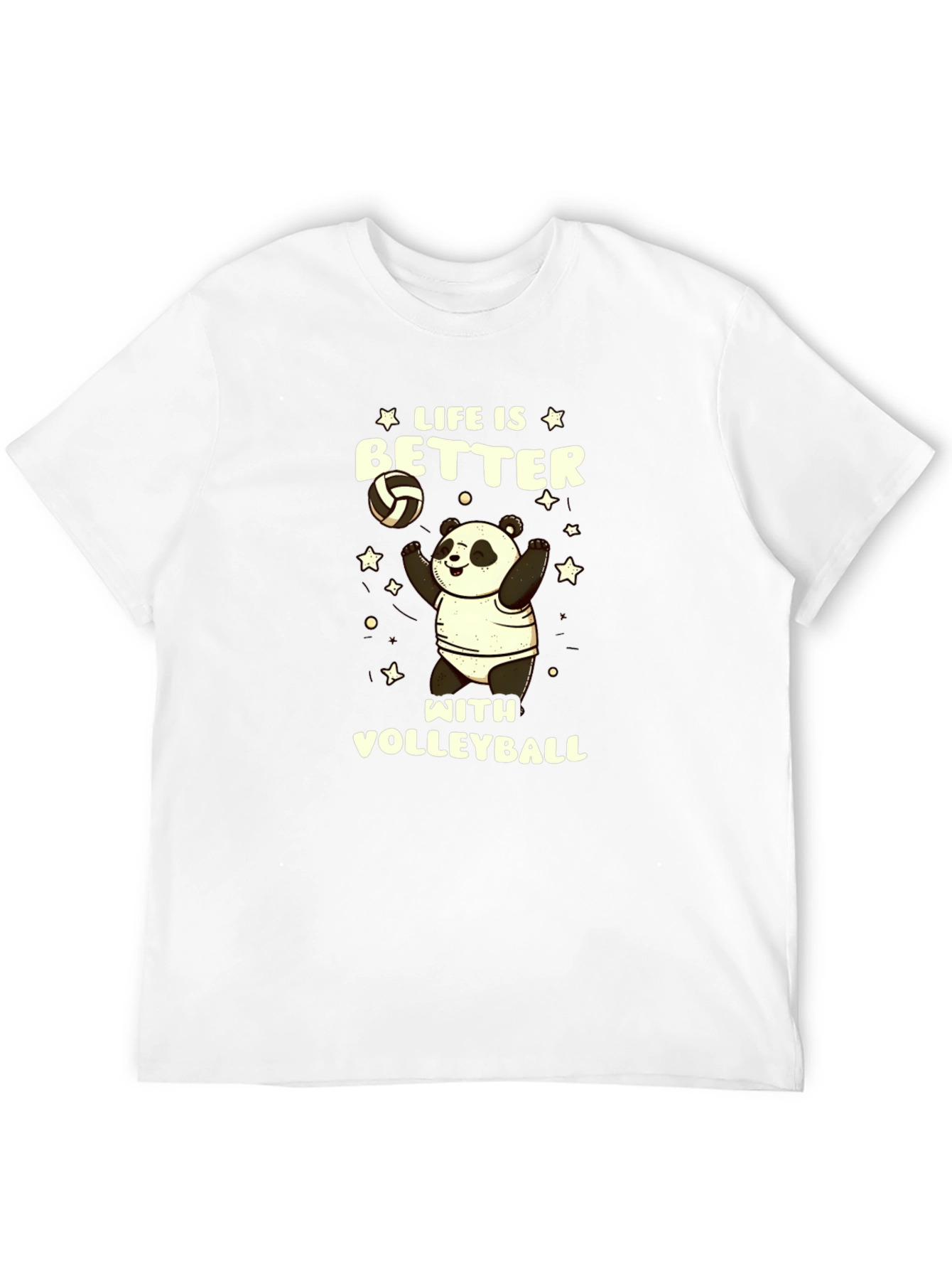 Life is Better with Volleyball Panda T-Shirt