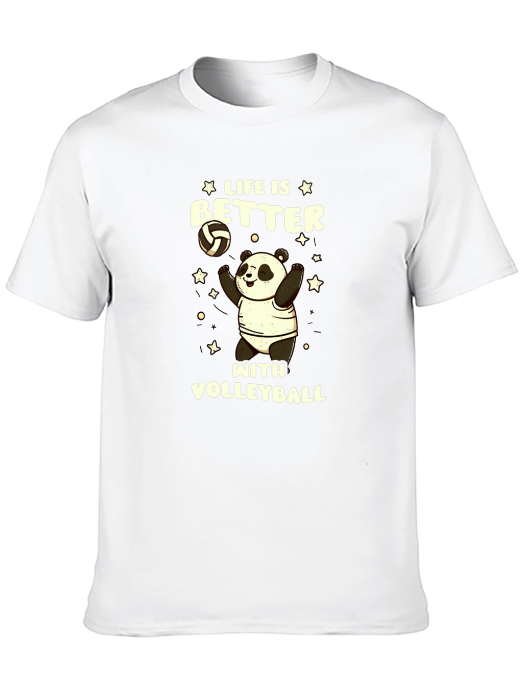 Life is Better with Volleyball Panda T-Shirt
