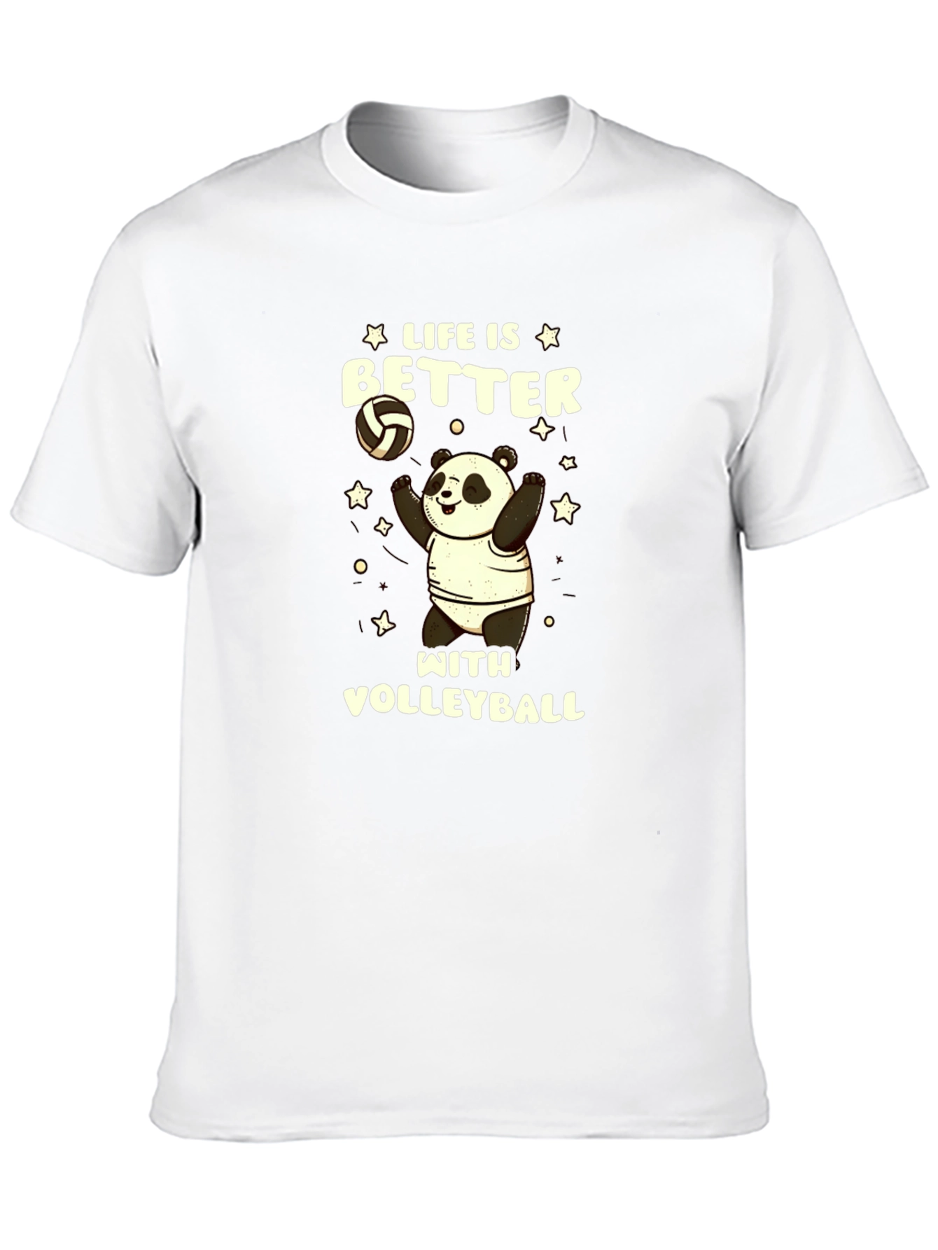 Life is Better with Volleyball Panda T-Shirt