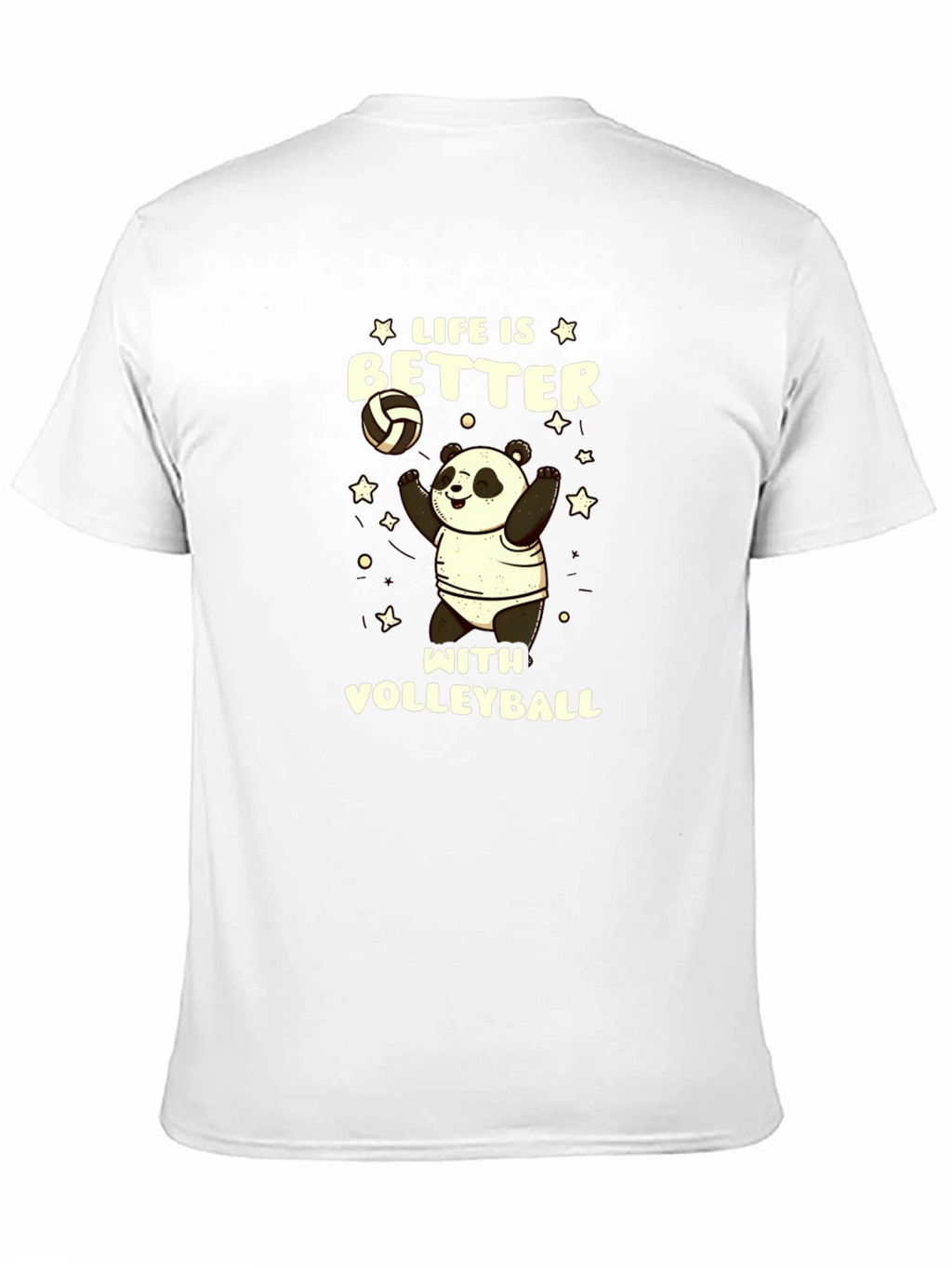 Life is Better with Volleyball Panda T-Shirt