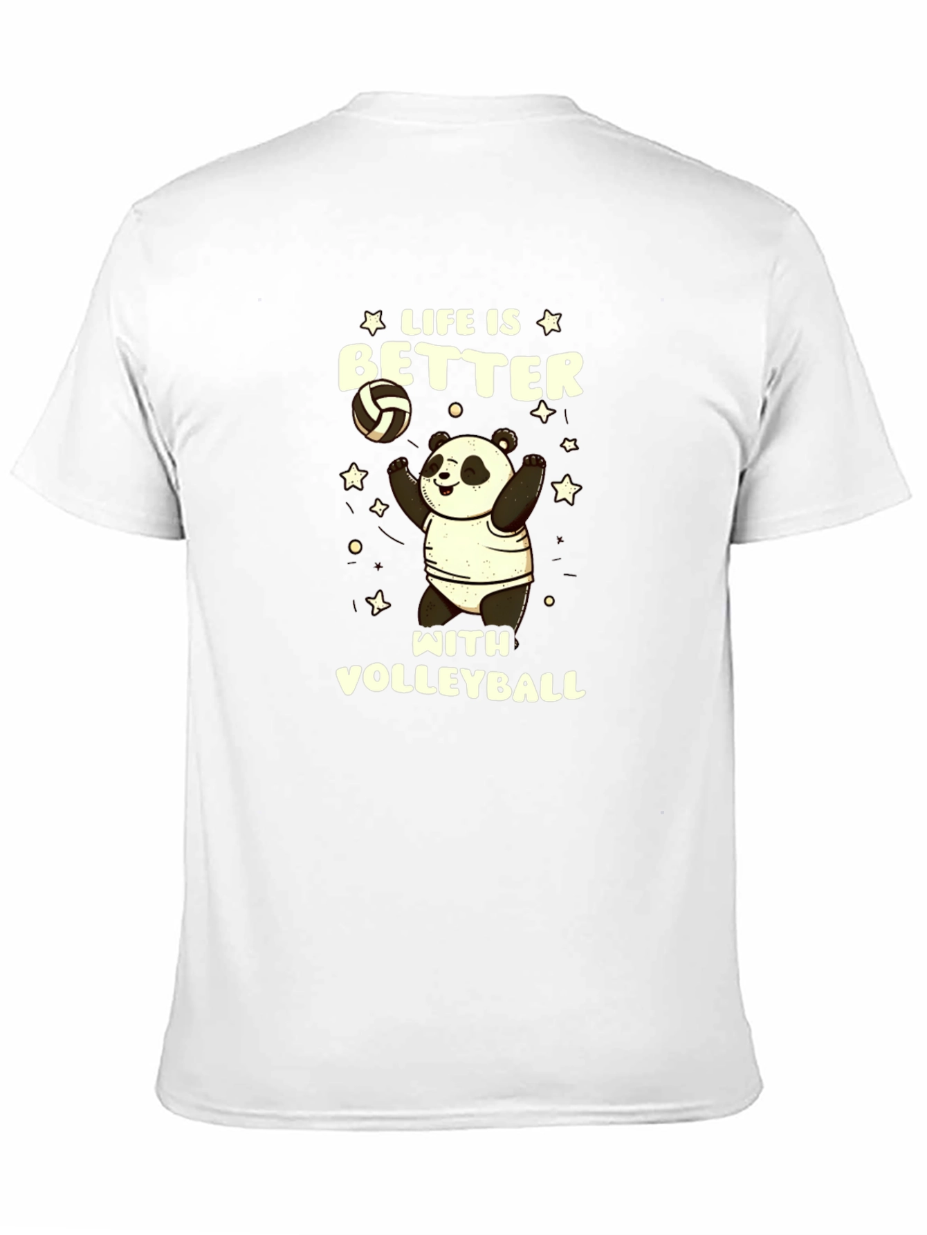 Life is Better with Volleyball Panda T-Shirt