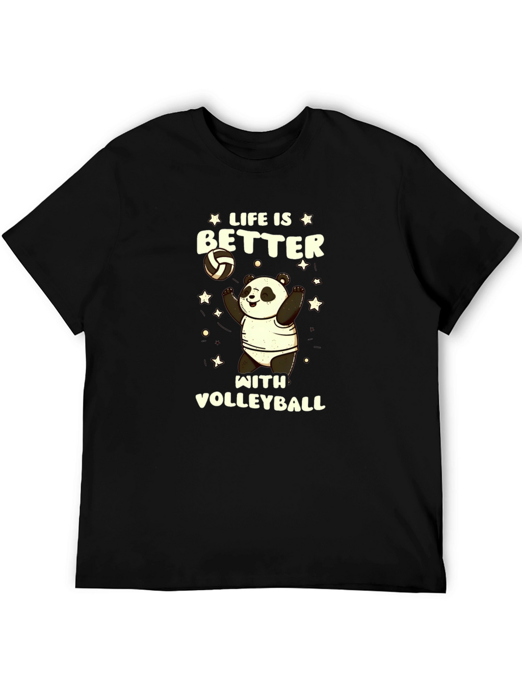 Life is Better with Volleyball Panda T-Shirt