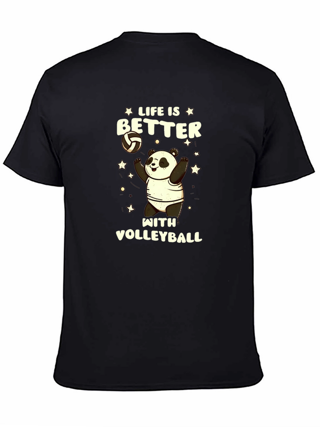 Life is Better with Volleyball Panda T-Shirt