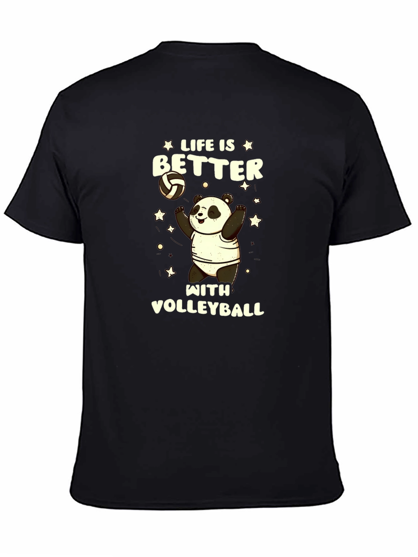 Life is Better with Volleyball Panda T-Shirt