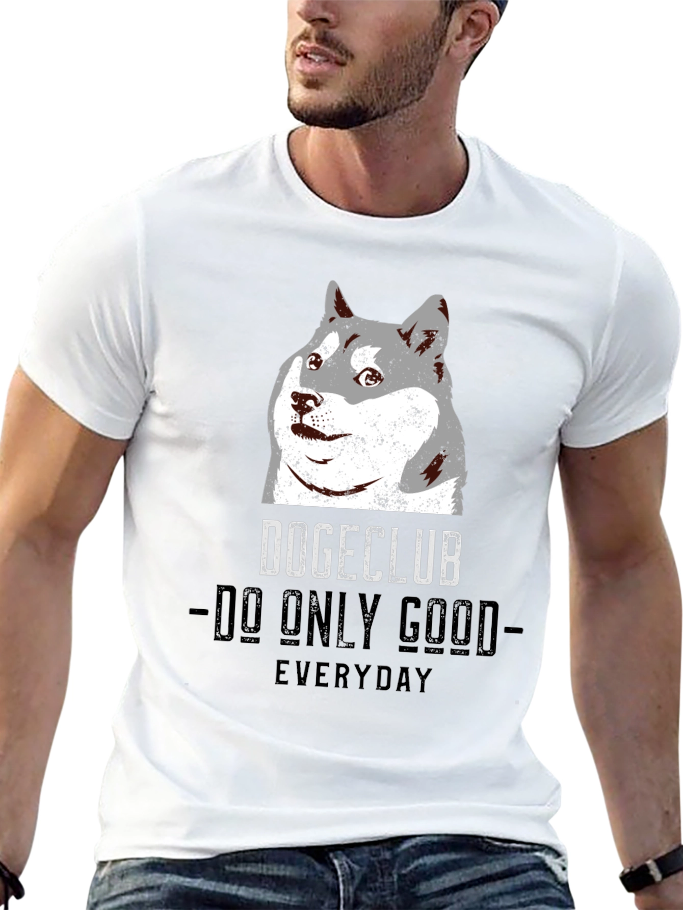 DogeClub Do Only Good Everyday Black T-Shirt