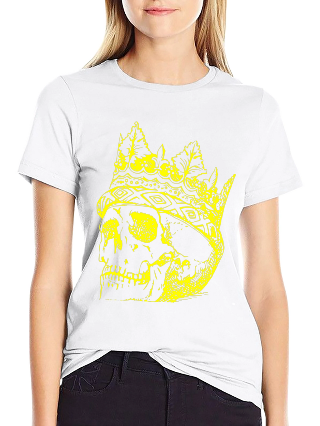 King Skull Graphic T-Shirt - Black