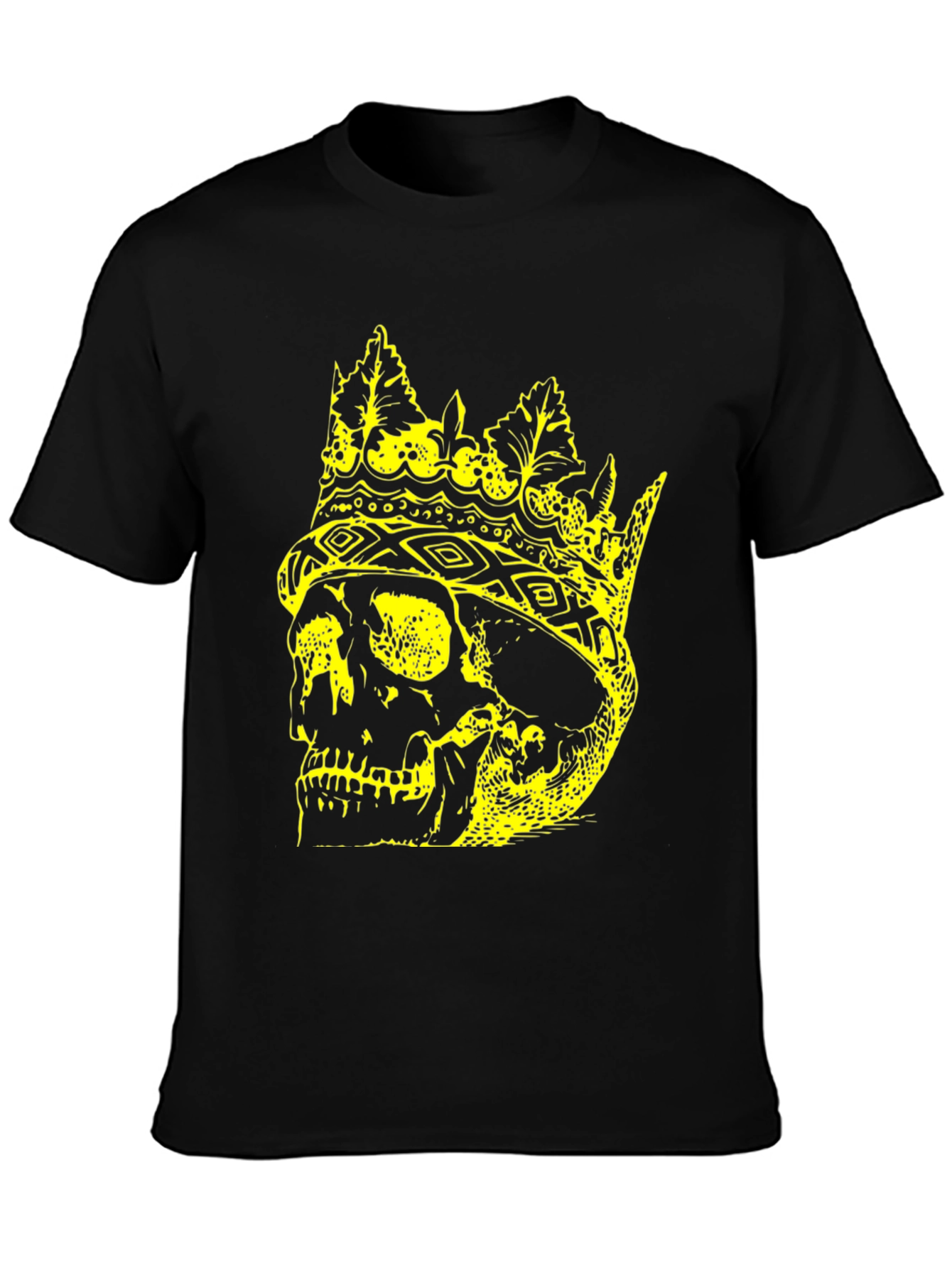King Skull Graphic T-Shirt - Black