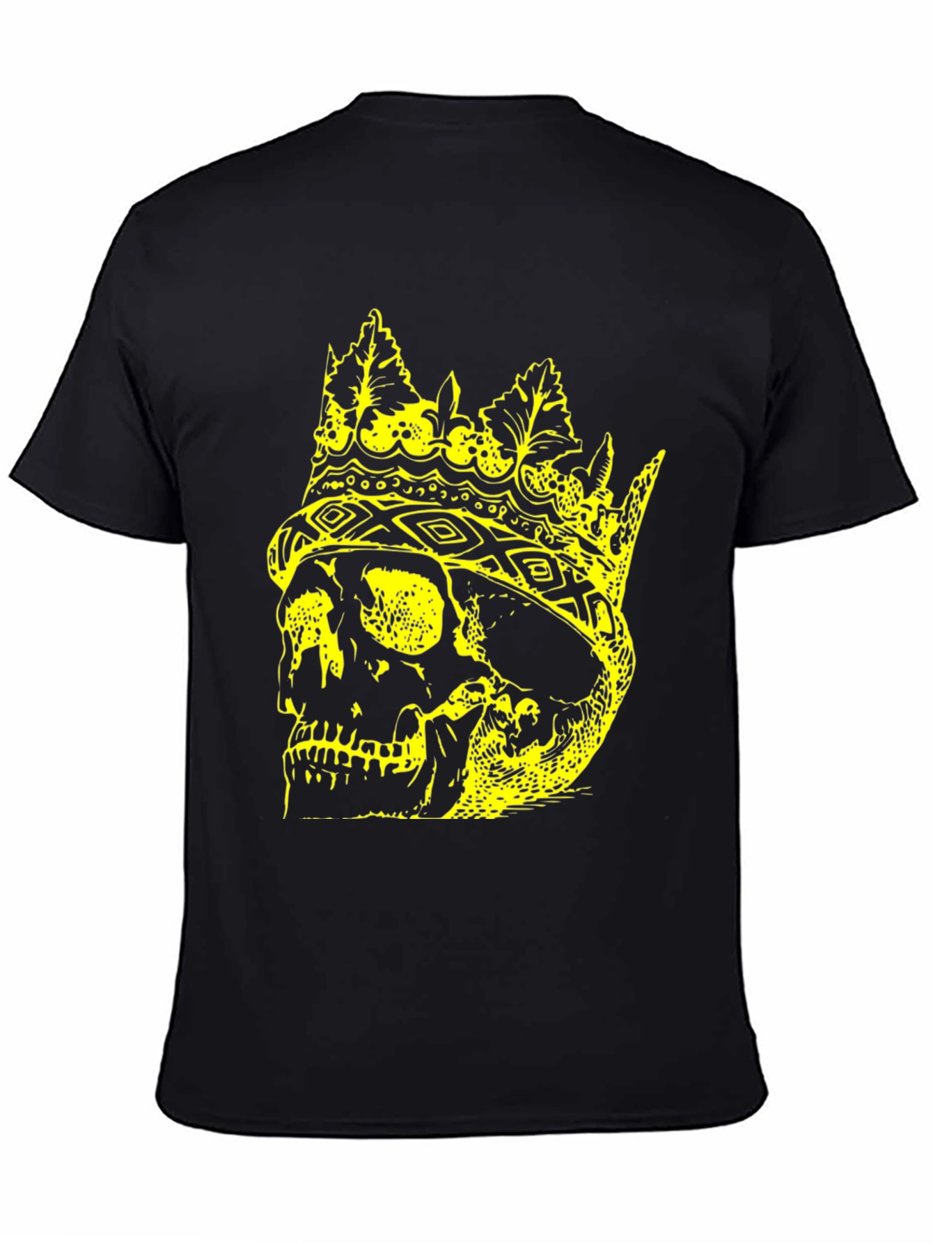 King Skull Graphic T-Shirt - Black